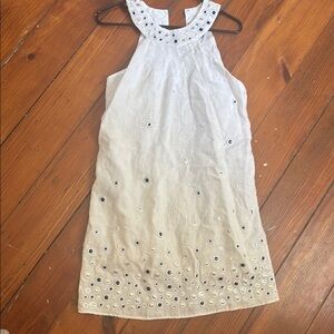 VENUS White Sequin Halter Sheath Dress